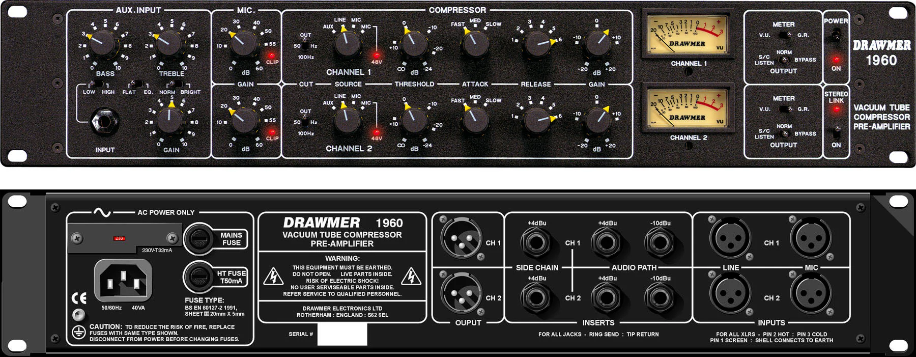 Drawmer 1960 - Mic Pre / Vacuum Tube Compressor