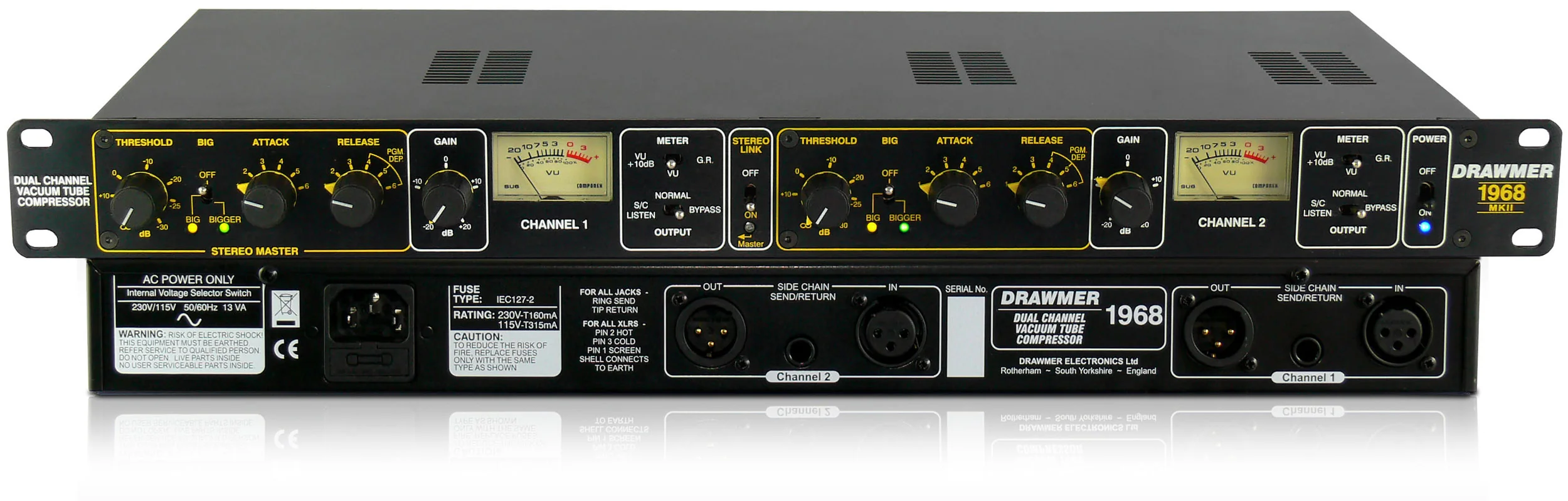 1968_large_b2eb9ce9-ebed-443b-845b-b5d0f25e4ca9.webp Drawmer 1968 MK2 - Dual Channel Tube Compressor