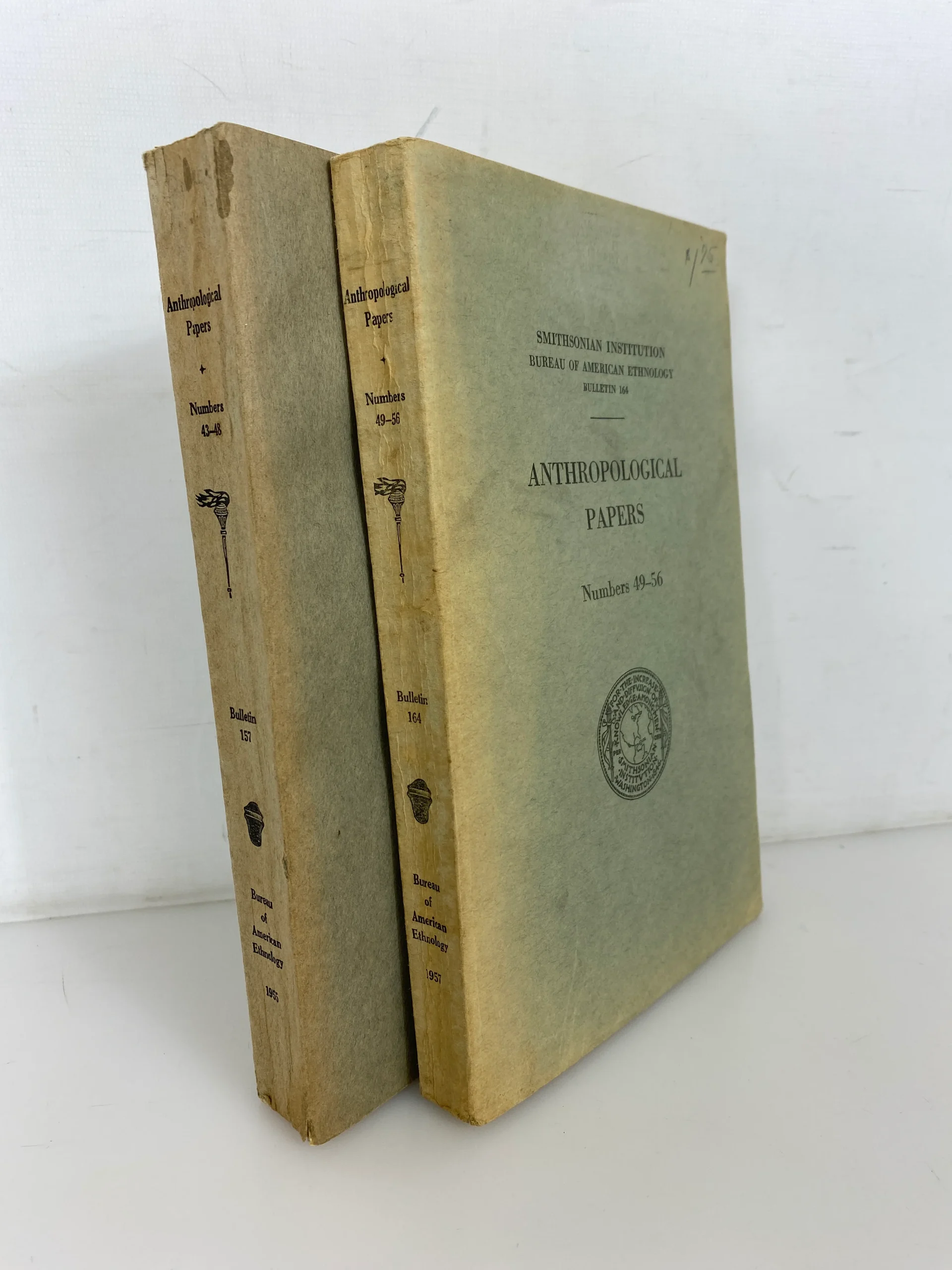 2 Smithsonian Institution Anthropological Papers 43-48/49-56 SC Bulletins