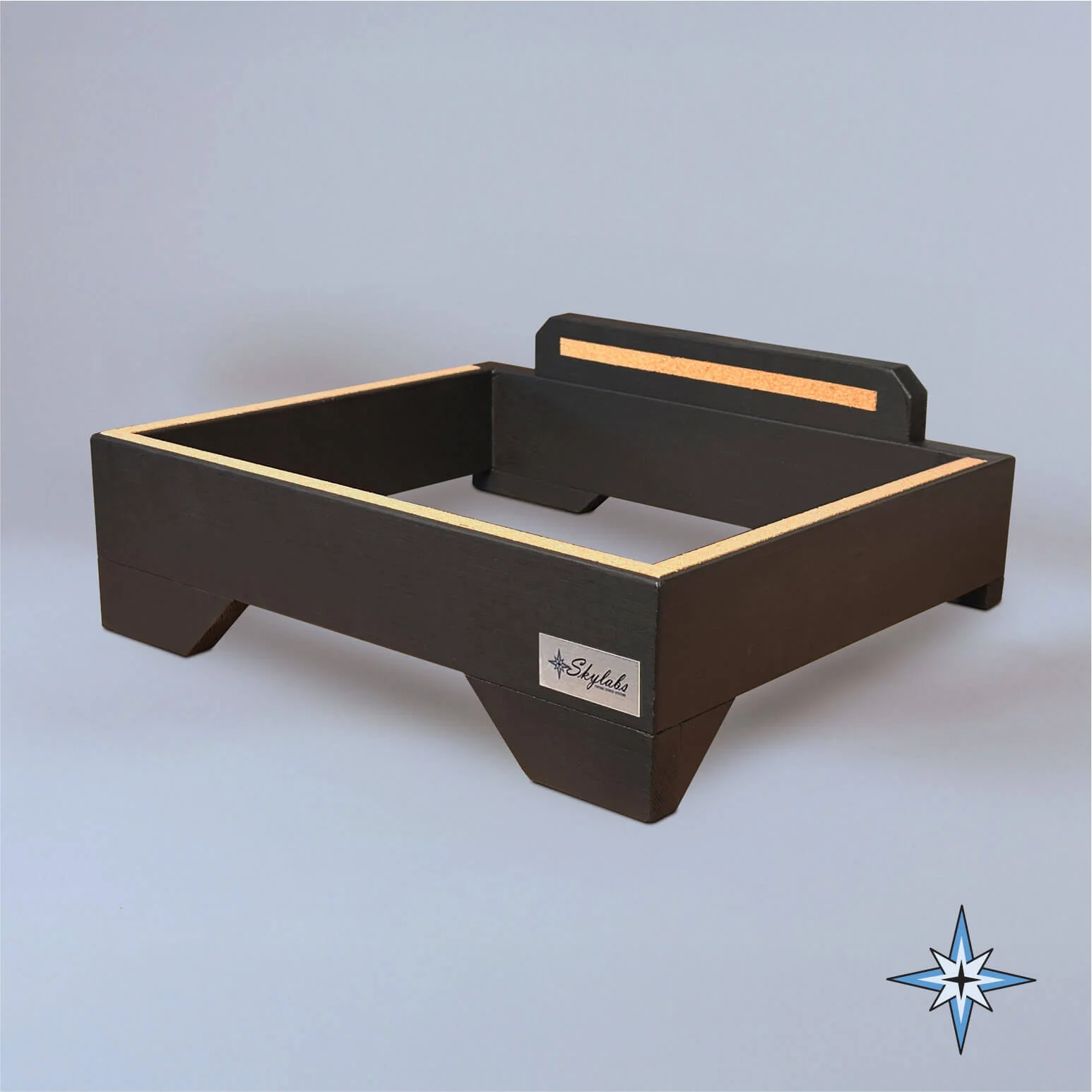 Skylabs' Deluxe Black Pine Speaker Risers (Pair)