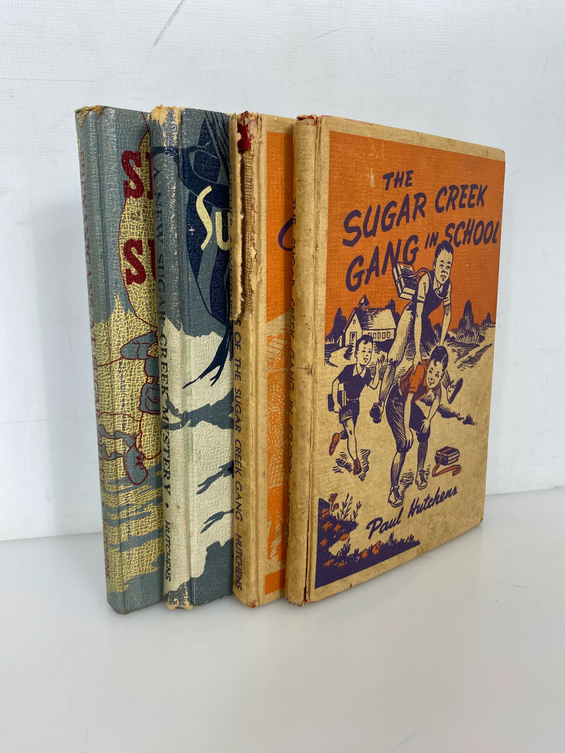4-vintage-sugar-creek-gang-books-by-paul-hutchens-1945-1947-hc.webp 4 Vintage Sugar Creek Gang Books by Paul Hutchens 1945-1947 HC