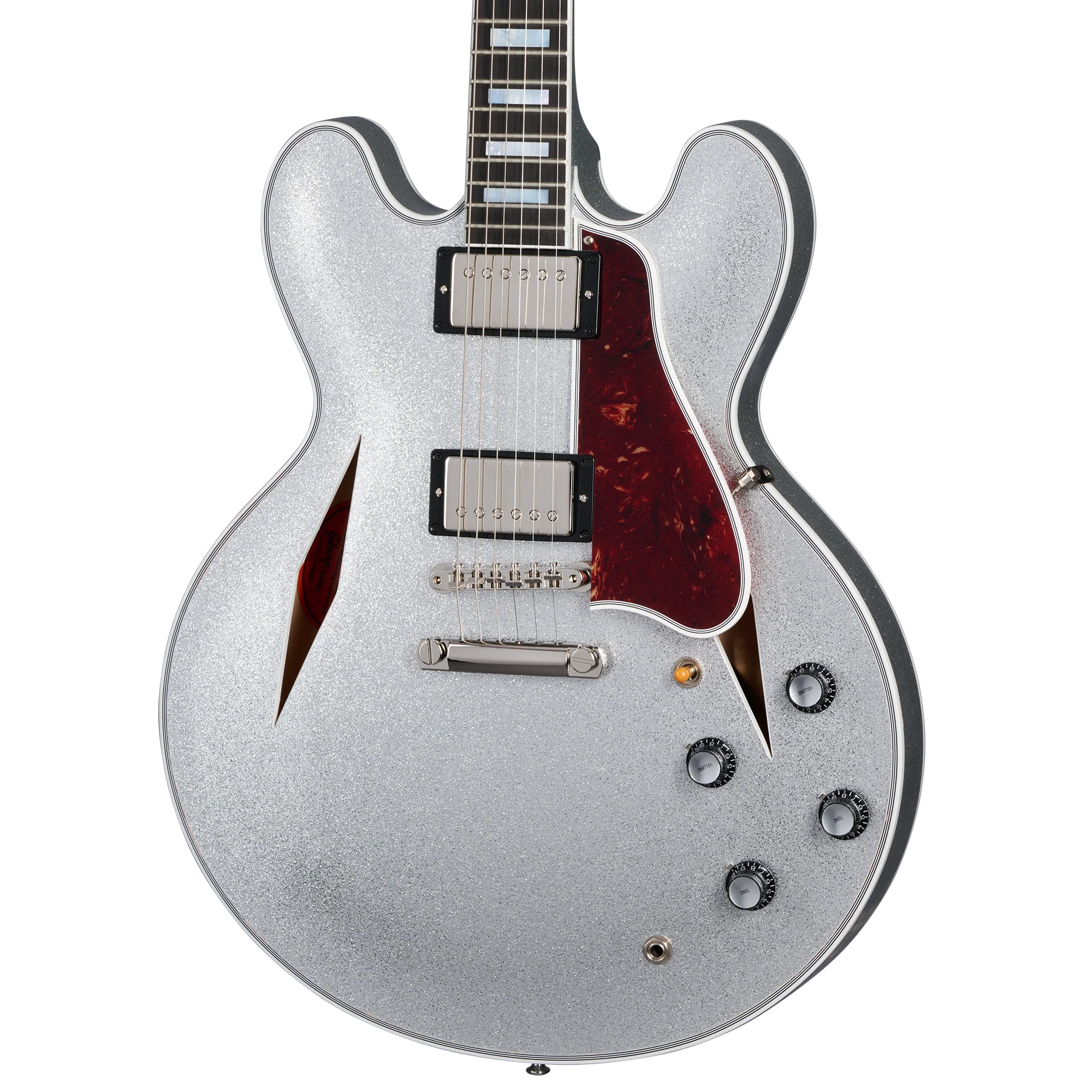 Gibson Custom 1959 ES-355 Reissue with Diamond F-Holes, Gloss, Silver Sparkle