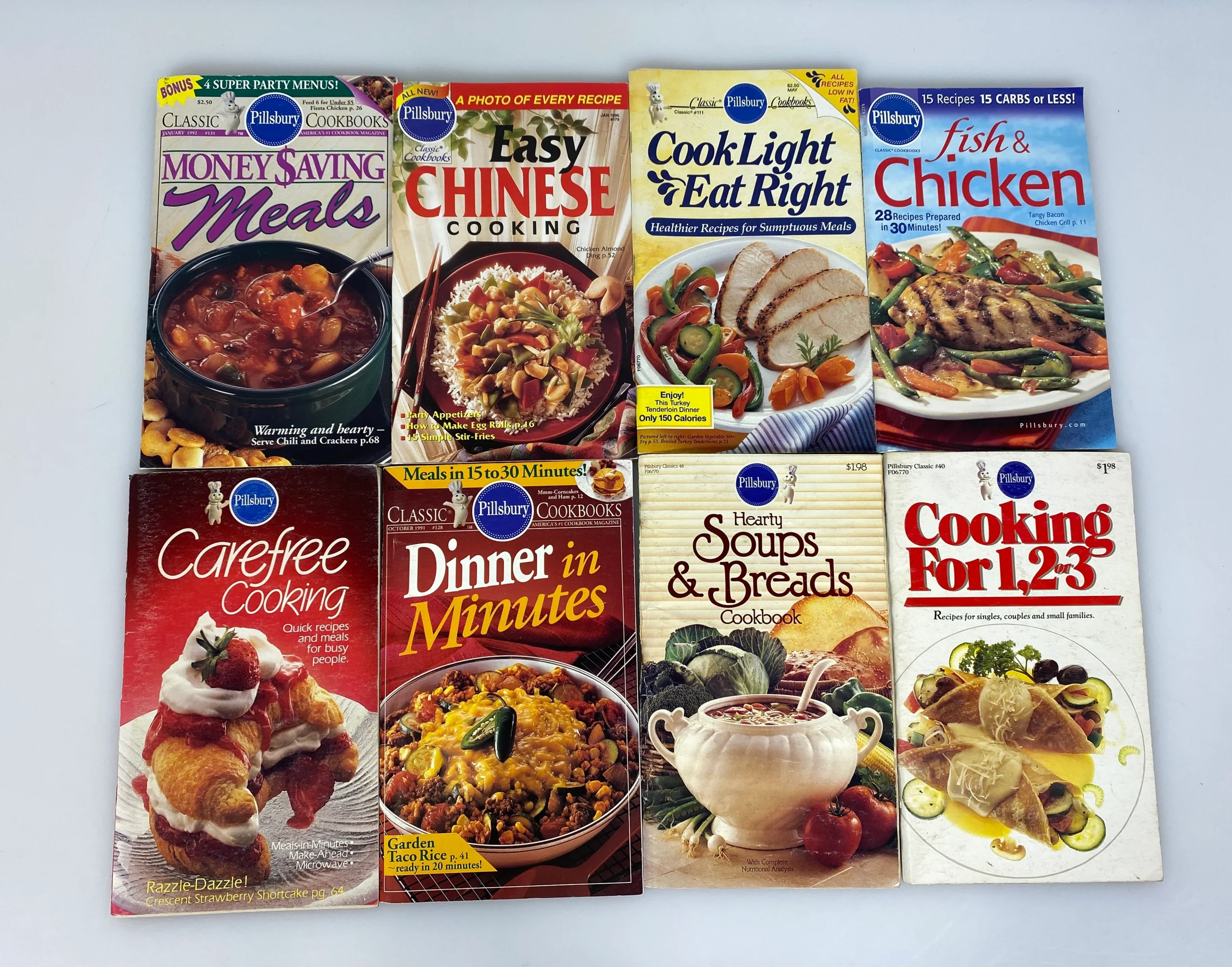 8-pillsbury-recipe-magazines-incl-money-saving-mealsdinner-in-minutes-1984-2004.webp 8 Pillsbury Recipe Magazines incl Money Saving Meals/Dinner in Minutes 1984-2004