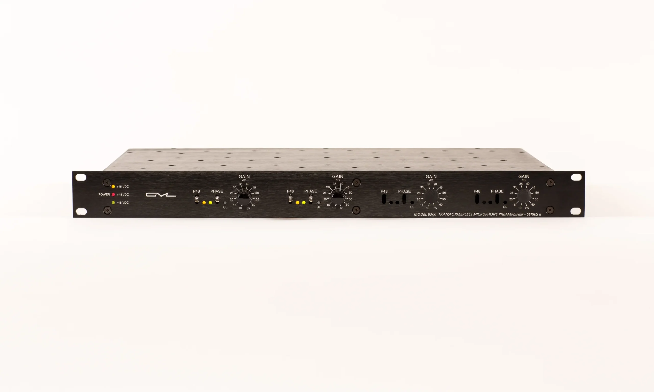 8302_Front_0.5x.webp GML 8302 - Series II Two Channel Microphone Preamplifier