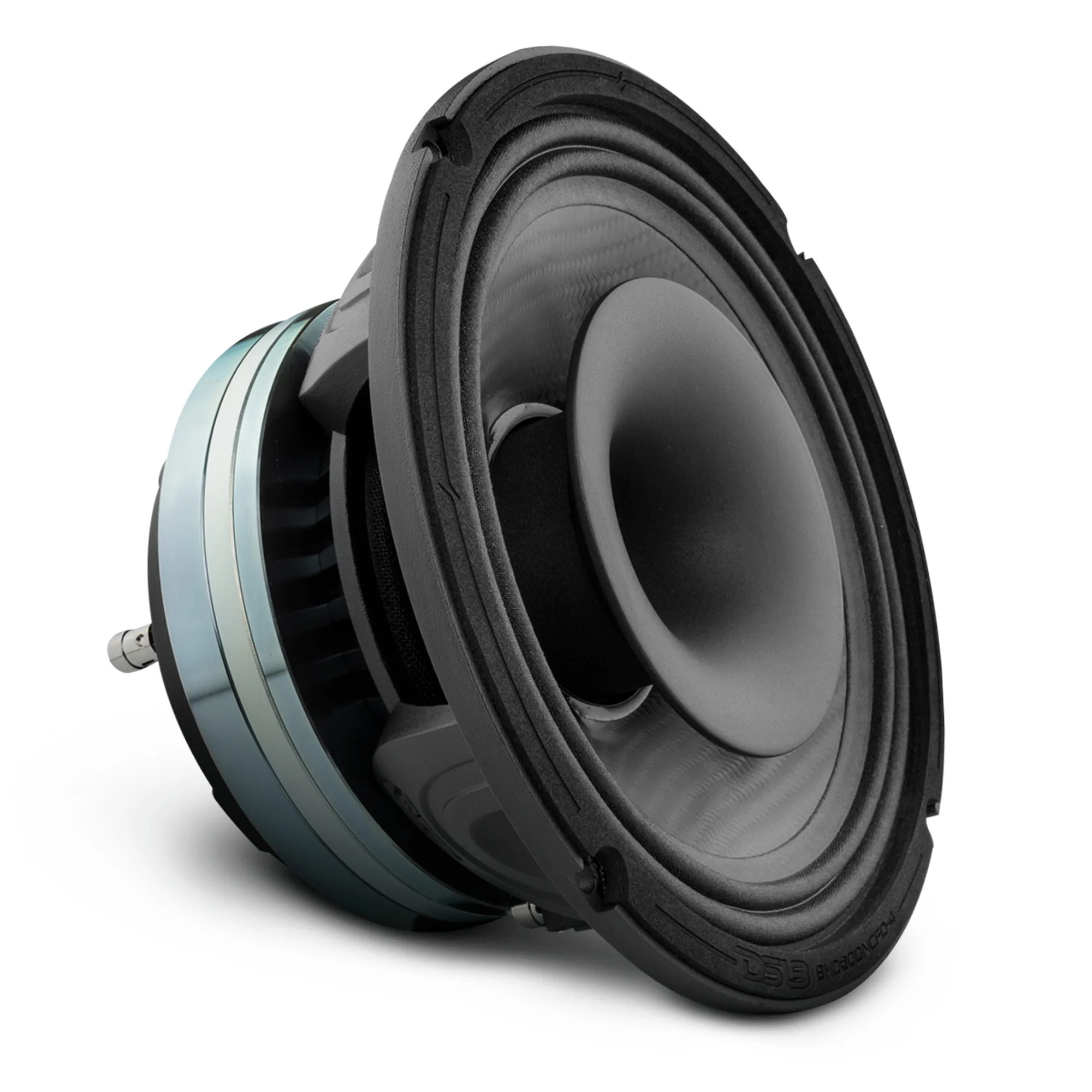 8" Neodymium Coaxial Hybrid Mid-Bass Water resistant Carbon Fiber Cone Loudspeaker with Built-in Driver400 Watts Rms 4-Ohm