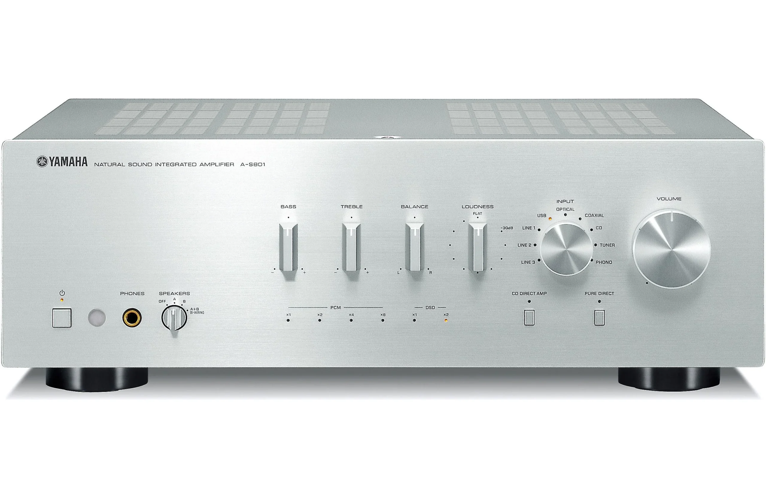 AS801FRONT.webp Yamaha A-S801 Integrated Amplifier (100 Watts)