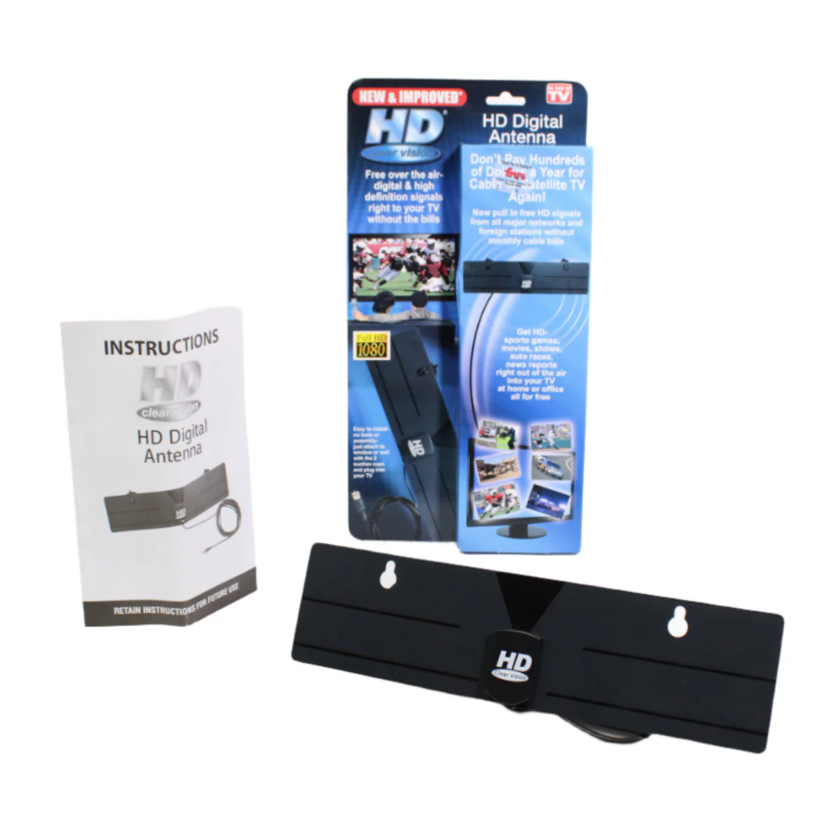 American Direct HD Clear Vision Digital TV Antenna Free Indoor HDTV As Seen On TV