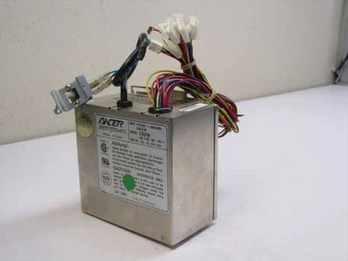Ancer PP-250V ANCER 250 Watt Vintage AT Power Supply w/ Switch - Bad Fan - As Is