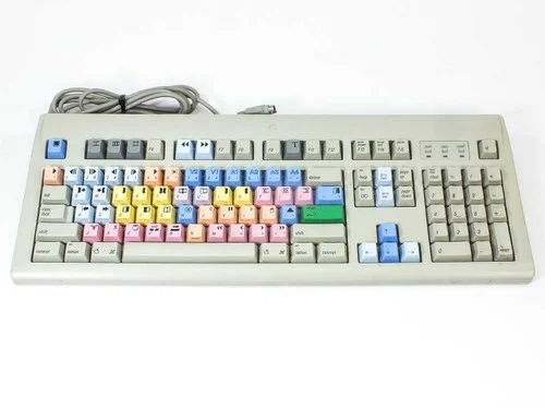 Apple M2980 Apple Design Keyboard Colored Multimedia Keys PS/2 Fixed Cable