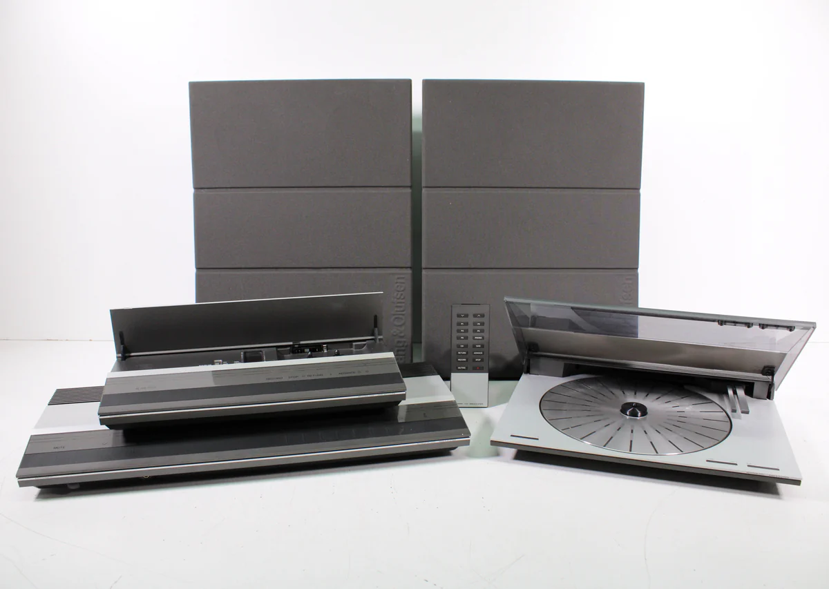 B&O Audio System Bundle (BeoSystem 3300: Speaker Pair, Receiver, Cassette Deck, & Turntable)