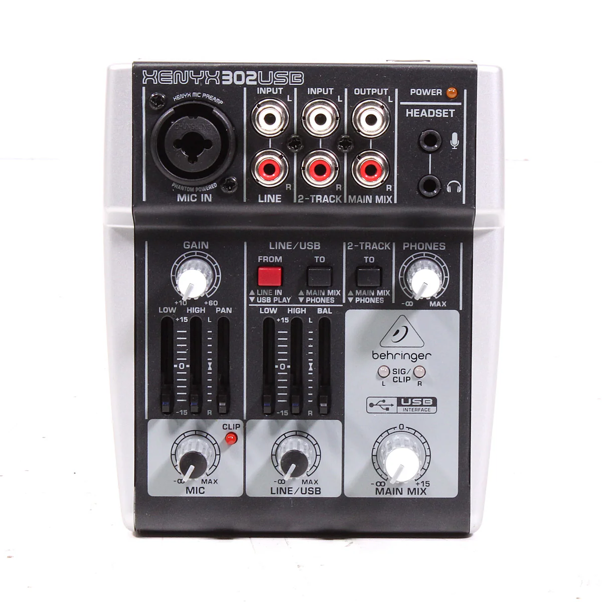 Behringer XENYX 302USB Mixer with Mic Preamp and USB/Audio Interface