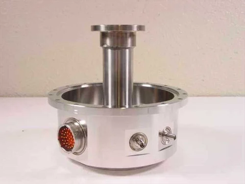 Custom 101193-0002Stainless Hi Vac Chamber Base Plate w/Cold Finger