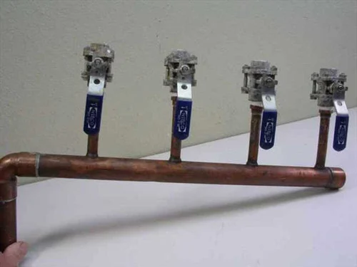 Custom N /A4 Valve Chill Water Manifold 1" x 4 -1/2" Branches