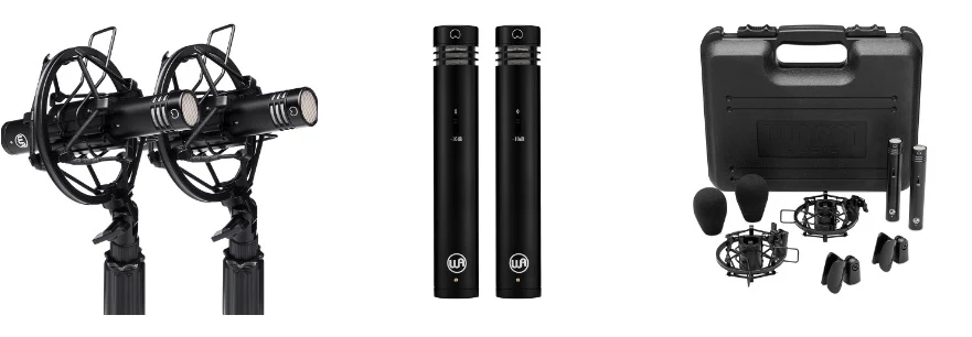 Warm Audio WA-84 Small Diaphragm Condenser Microphone-Pair, Black