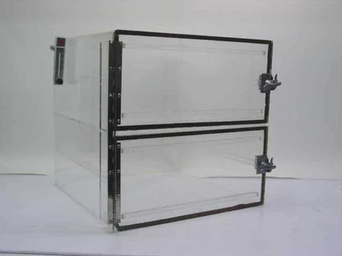 Dwyer Instruments Dry BoxAcrylic Desiccator w/Flow Meter 16" x 16" x 16"