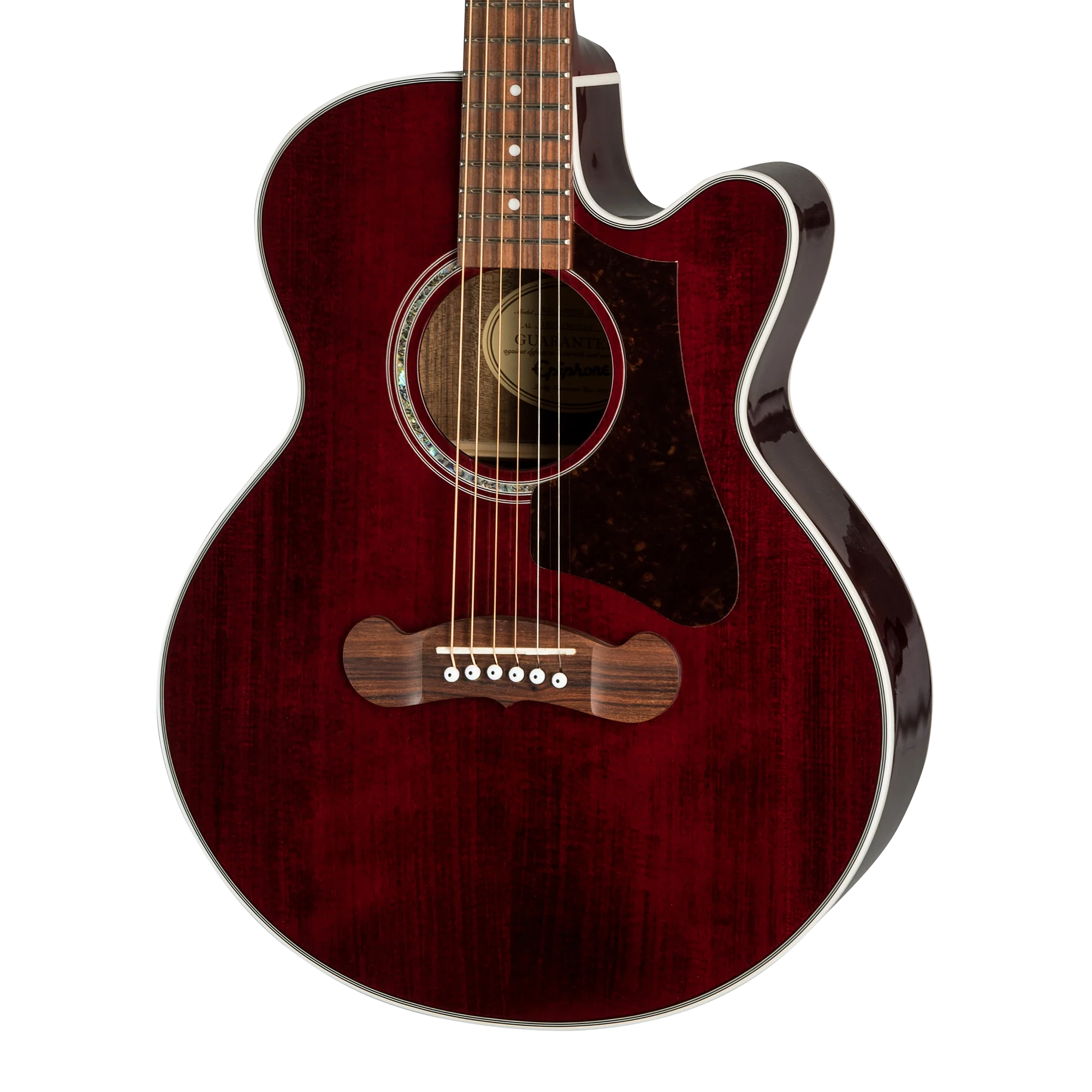 EEJPWRGH3_1_Body.webp Epiphone J-200 EC Studio Parlor, Wine Red