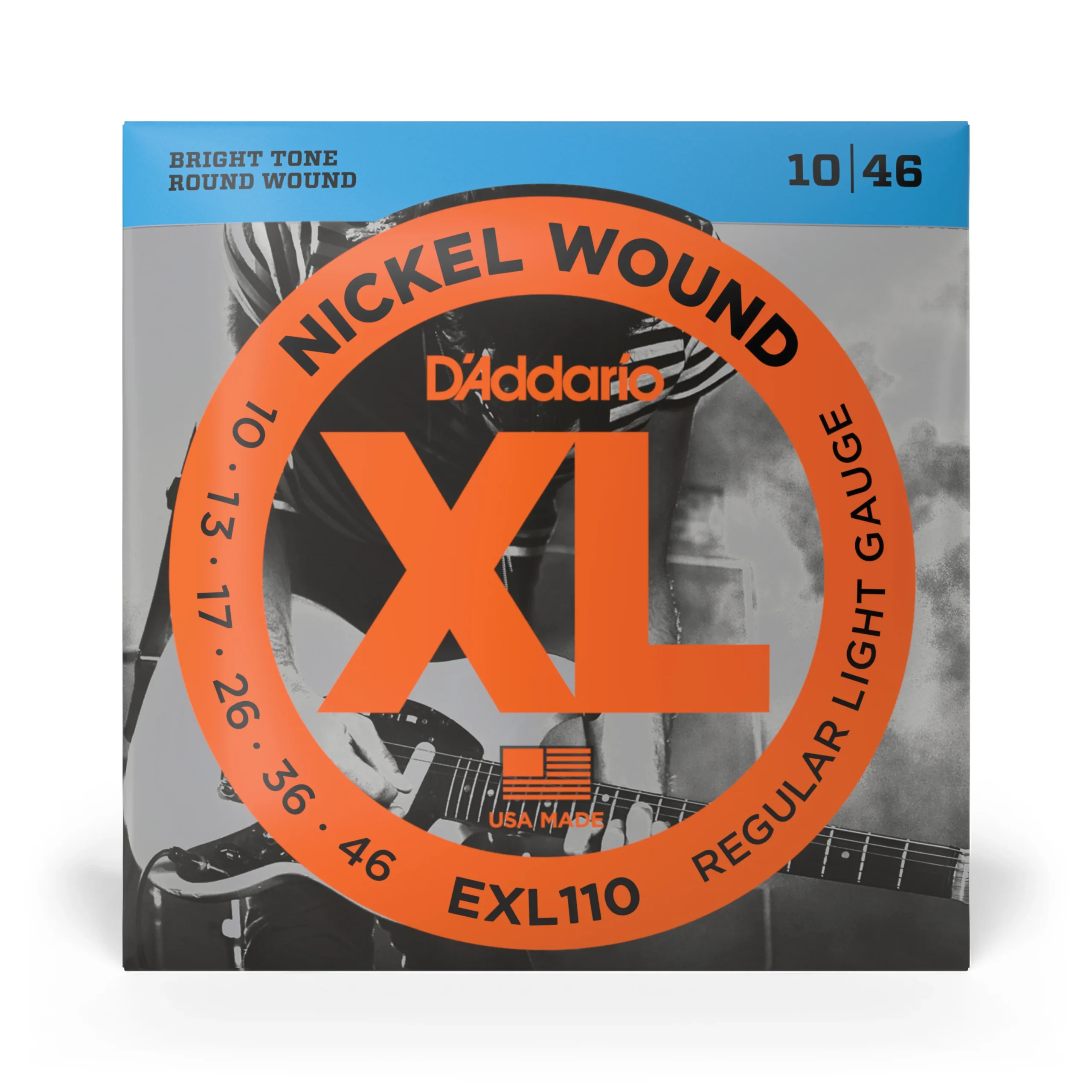 EXL110_detail1_hi-res.webp D'Addario XL Nickel Electric Guitar Strings, Regular Light, 10-46