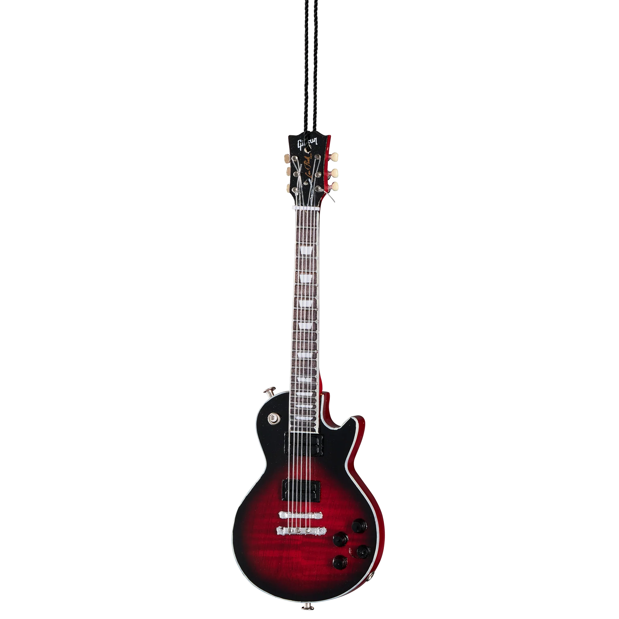 GG-855AH_front.webp Gibson AXE HEAVEN 6" Les Paul Standard Slash Vermillion Burst Mini Guitar Ornament, Exclusive