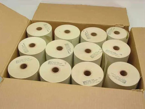 Generic 7530-00-223-796612 Teletype Machine Paper Rolls (Grade B, Canary)