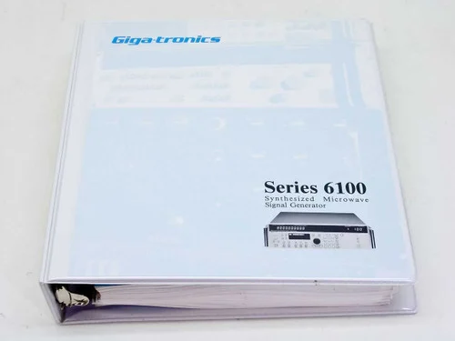 Giga-tronics 6100 Synthesized Microwave Signal GeneratorOperation & Maintenance Manual