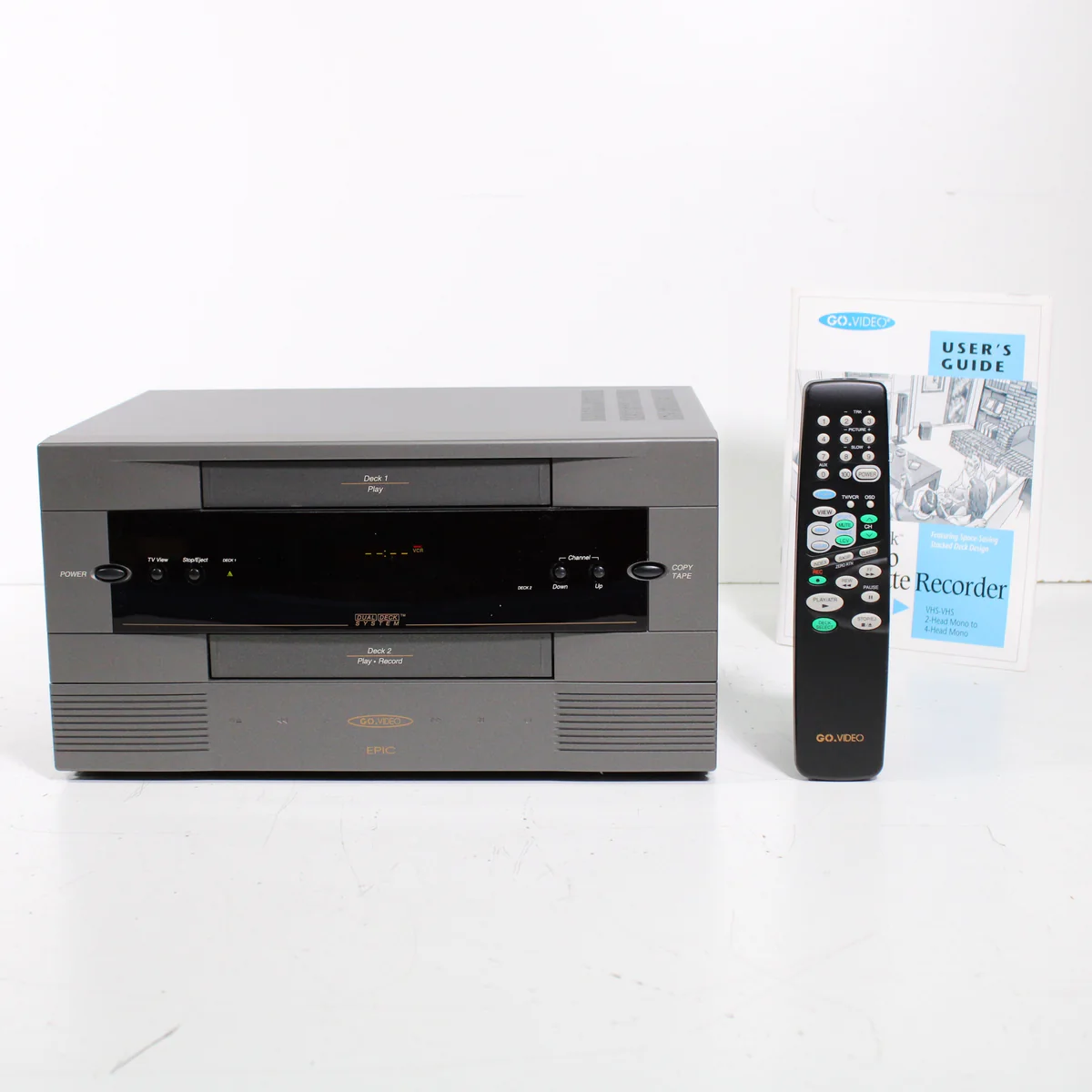 GoVideo-GV6010-Dual-Deck-VCR-VHS-Player-Recorder-Picture-Perfect-Copies-with-Original-Box-New-VCRs_1200x1200.webp GoVideo GV6010 Dual Deck VCR VHS Player Recorder Picture-Perfect Copies with Original Box (New)