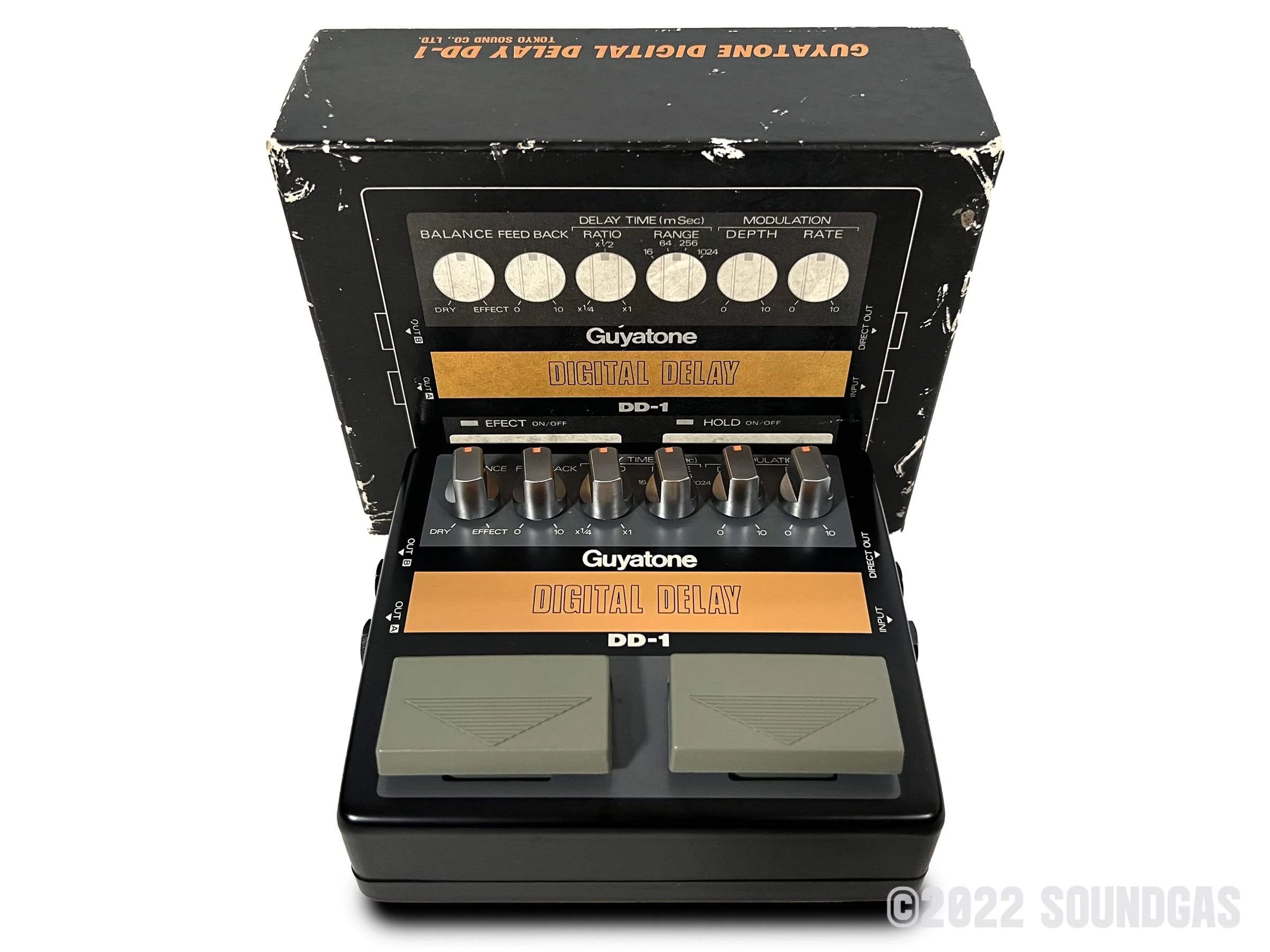 Guyatone-DD-1-Digital-Delay-SN0000366-Boxed-Cover-2.webp Guyatone DD-1 Digital Delay - Boxed