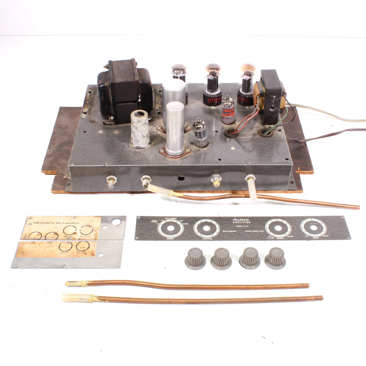 Heathkit A-9B Tube Amplifier Kit Repair Project or for Parts (1950s) (AS IS)