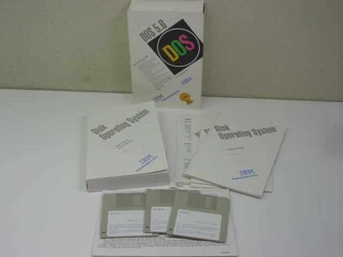 IBM DOS 5.0Disk Operating System 3.5" Diskettes