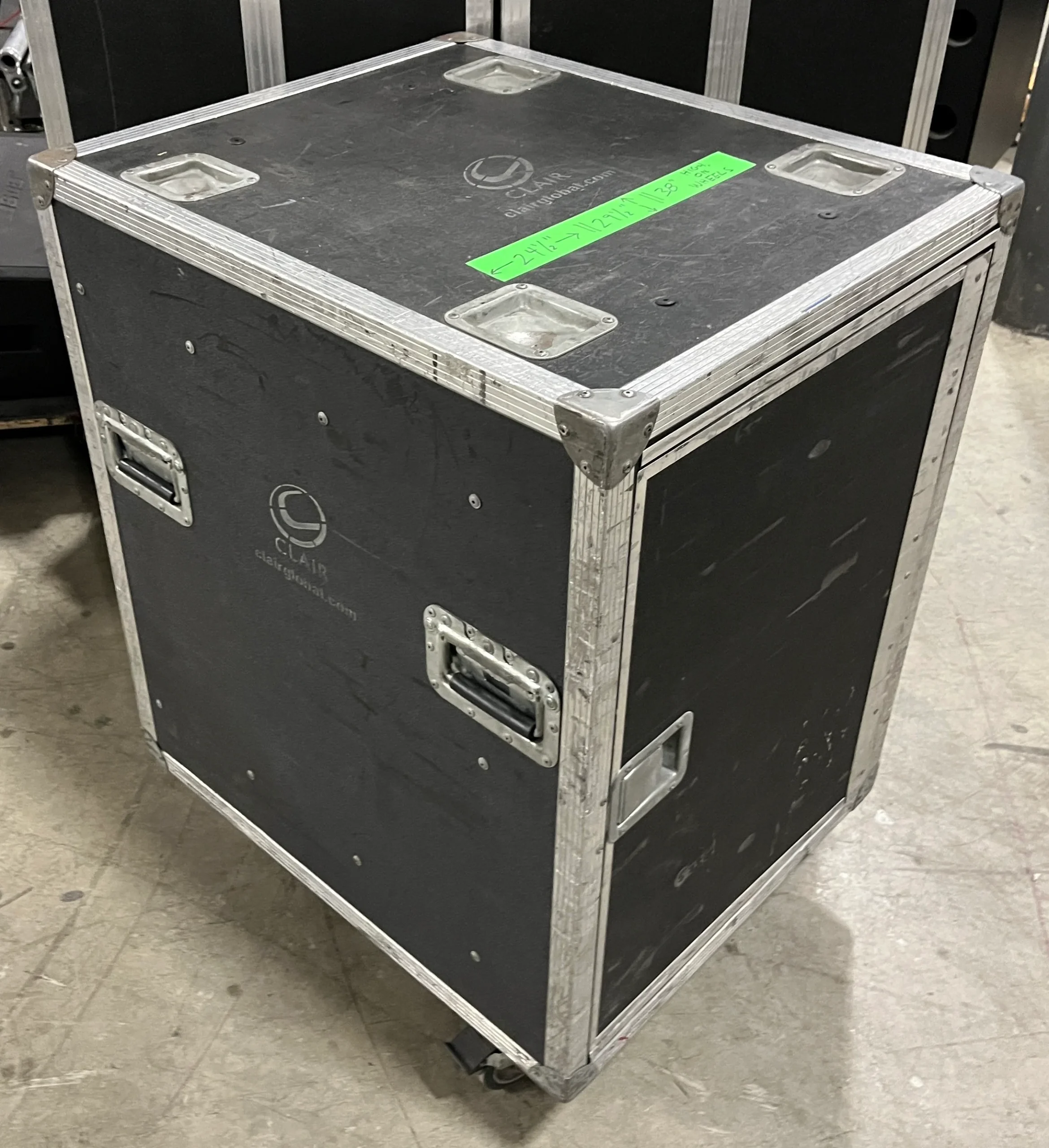 Road Flight Case, 14 Rack Units, Touring Case w/ Wheels
