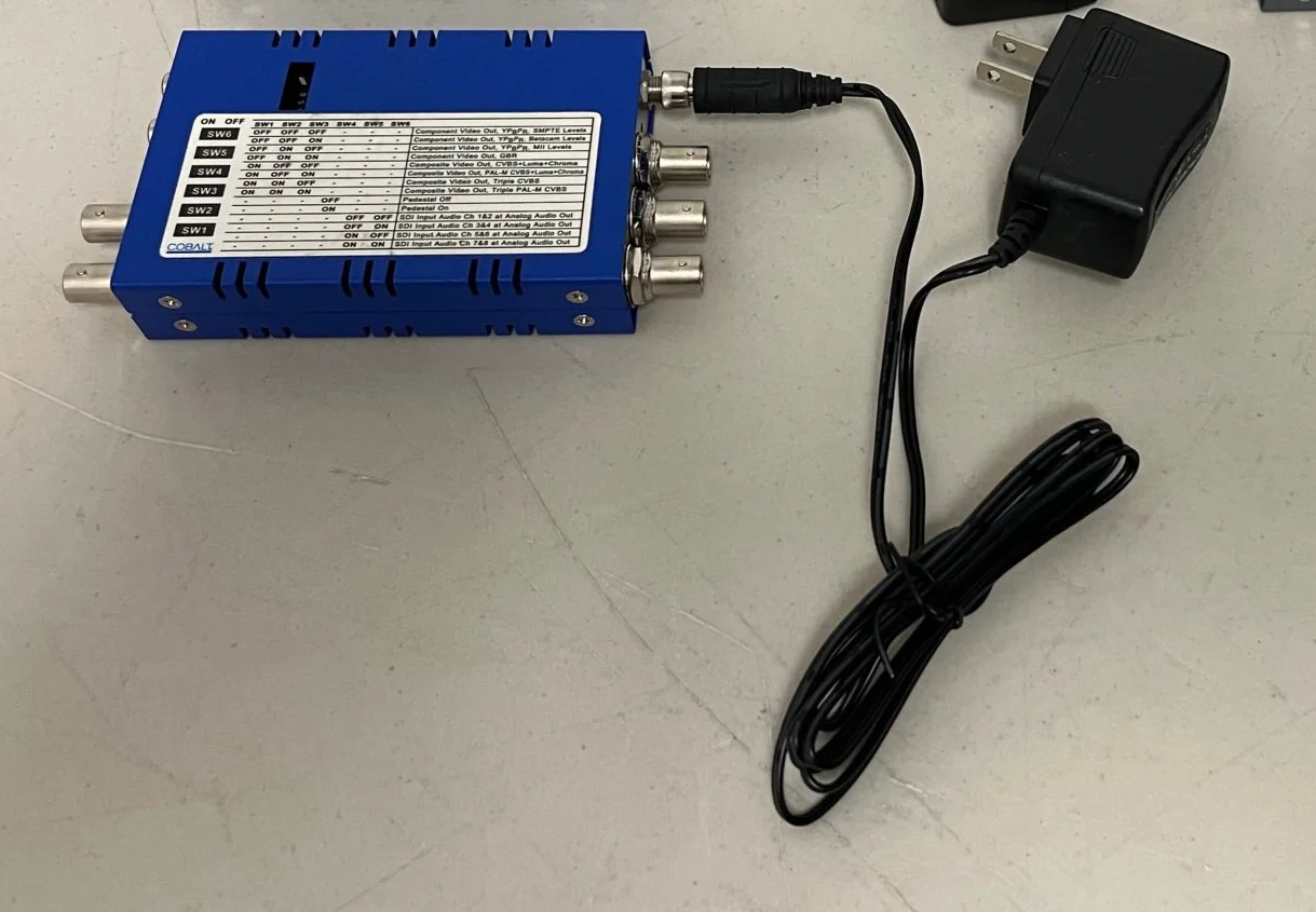 Cobalt Blue Box SDI to Analog Converter
