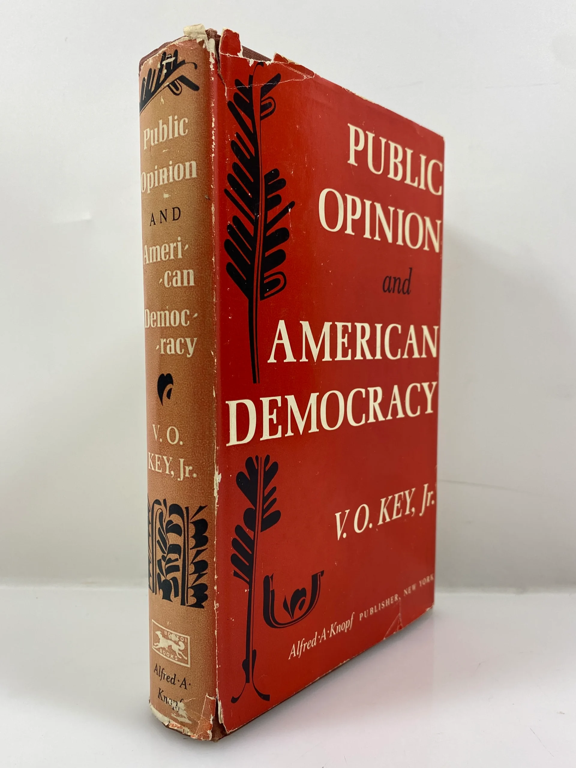 Public Opinion & American Democracy by V.O. Key 1961 First Edition HC DJ