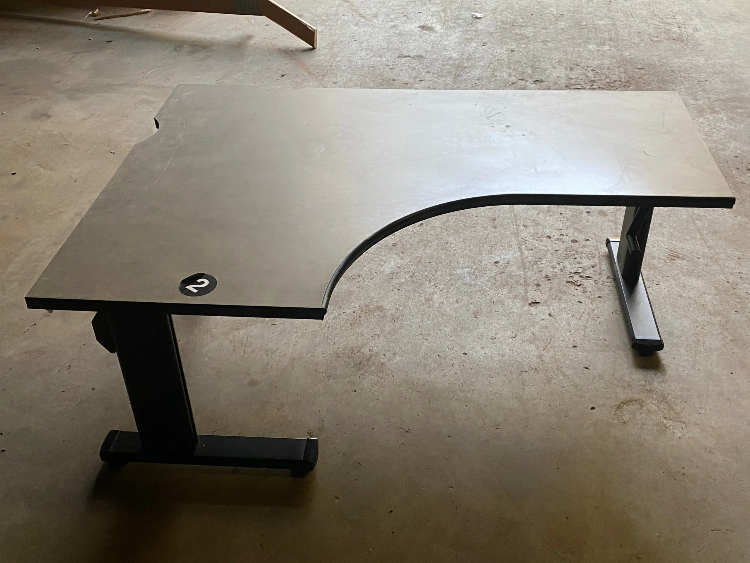 Steelcase #UEC2220RP Laminate Corner Desk Adjustable (Short Right) Variant #2