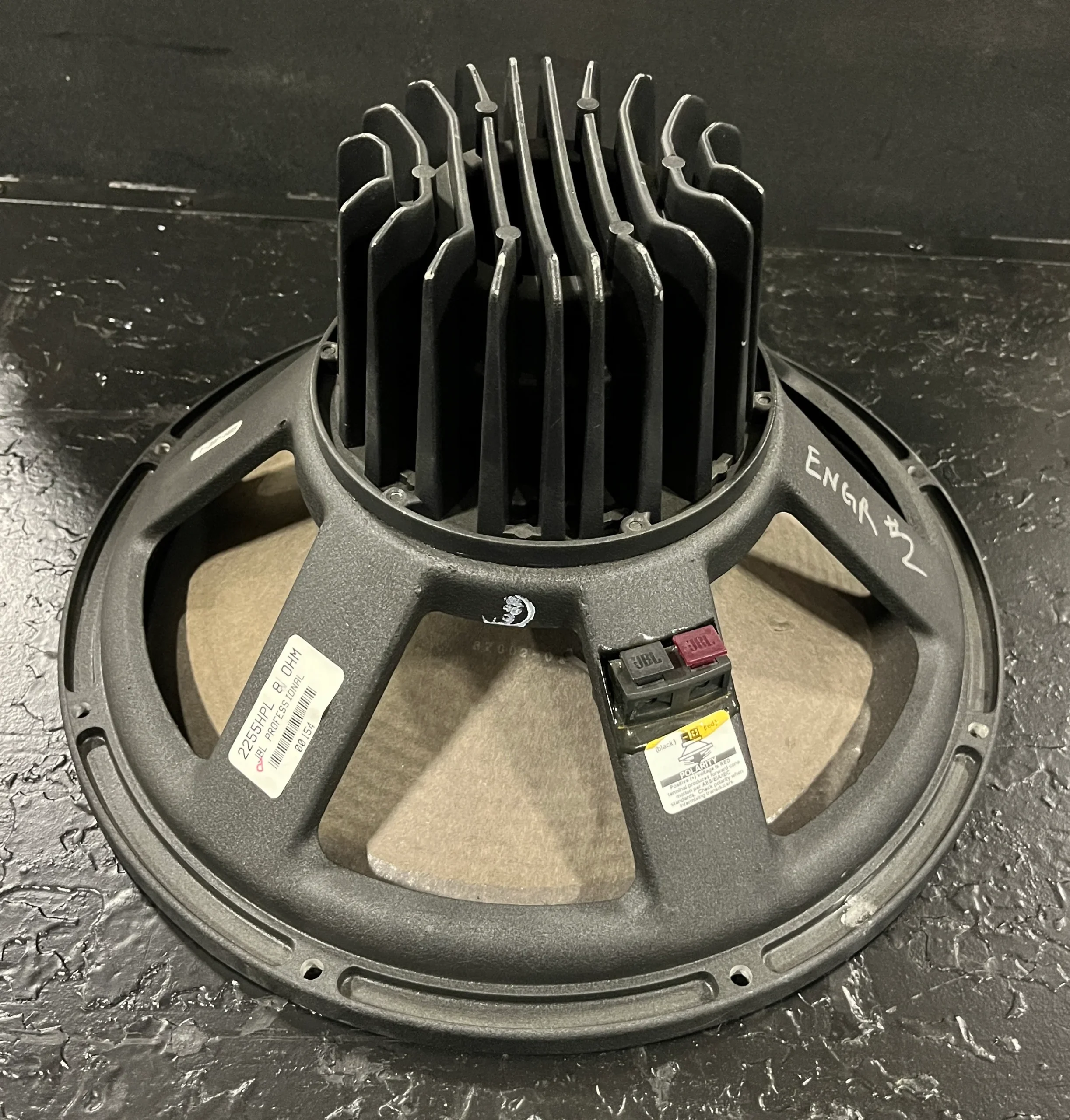 JBL_2255HPL_15_Low_Frequency_Woofer_Bottom.webp JBL 2255HPL 8 ohm, 15" Low Frequency Woofer