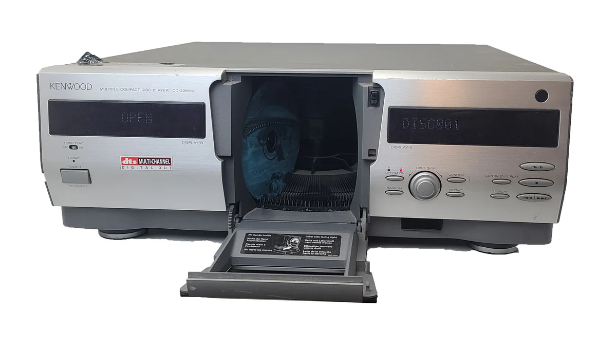 Kenwood CD-2280M Multiple Compact CD 200 Disc Changer and Player 2 CD PLAYERS BUILT-IN