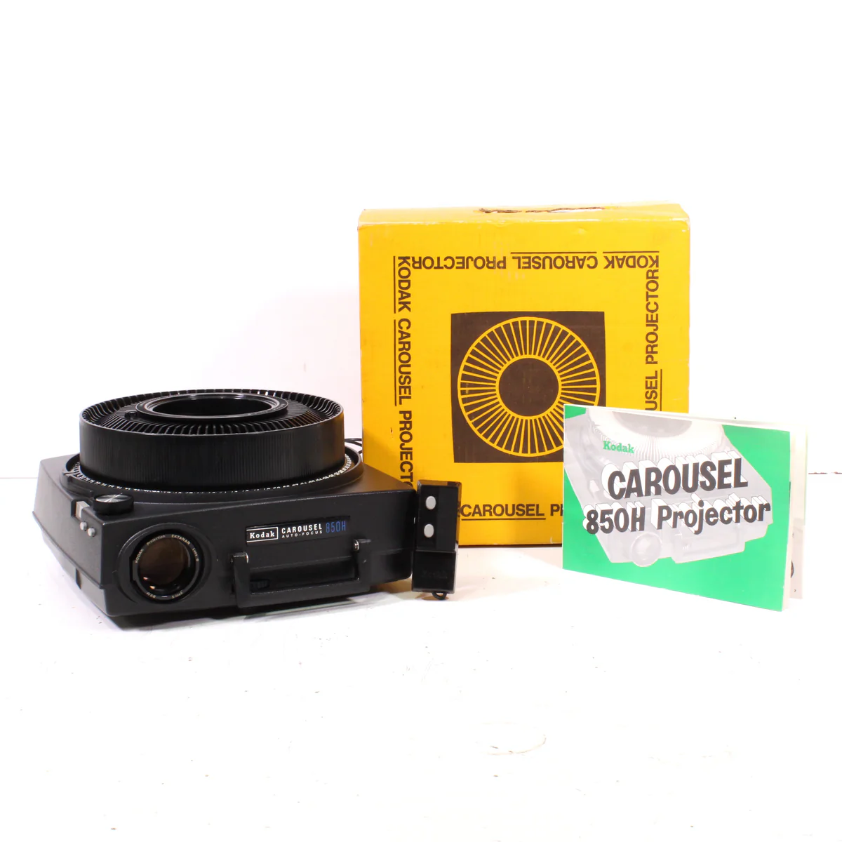 Kodak 850H Carousel Slide Projector Auto-Focus with Slide Tray and Original Box (AS IS)