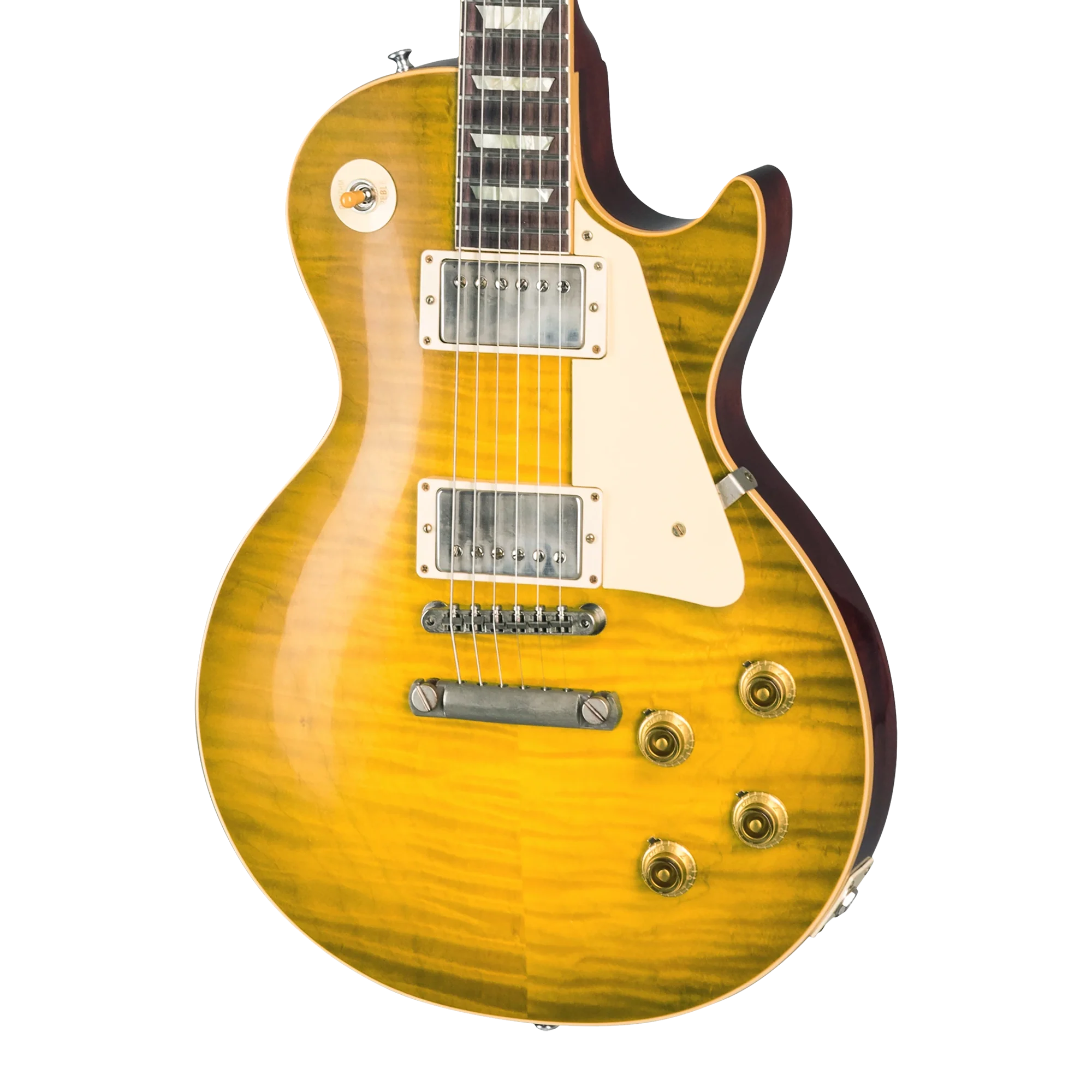 LPR59VOGLFNH1_1_Body.webp Gibson Custom 60th Anniversary 1959 Les Paul Standard, Green Lemon Fade