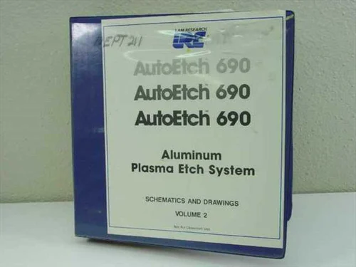 Lam Research Corp. AutoEtch 690Plasma Etch System Electrical Schematics Vol 2