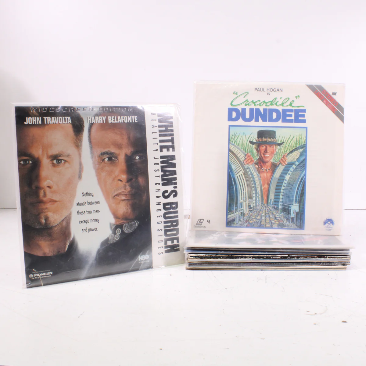 LaserDiscs Classic Films Collection Bundle of 9 (Crimson Tide, Crocodile Dundee and More)