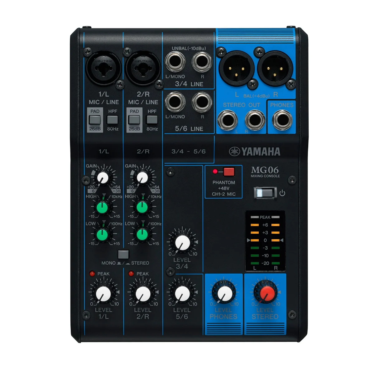 Yamaha MG06 6-Channel Mixing Console