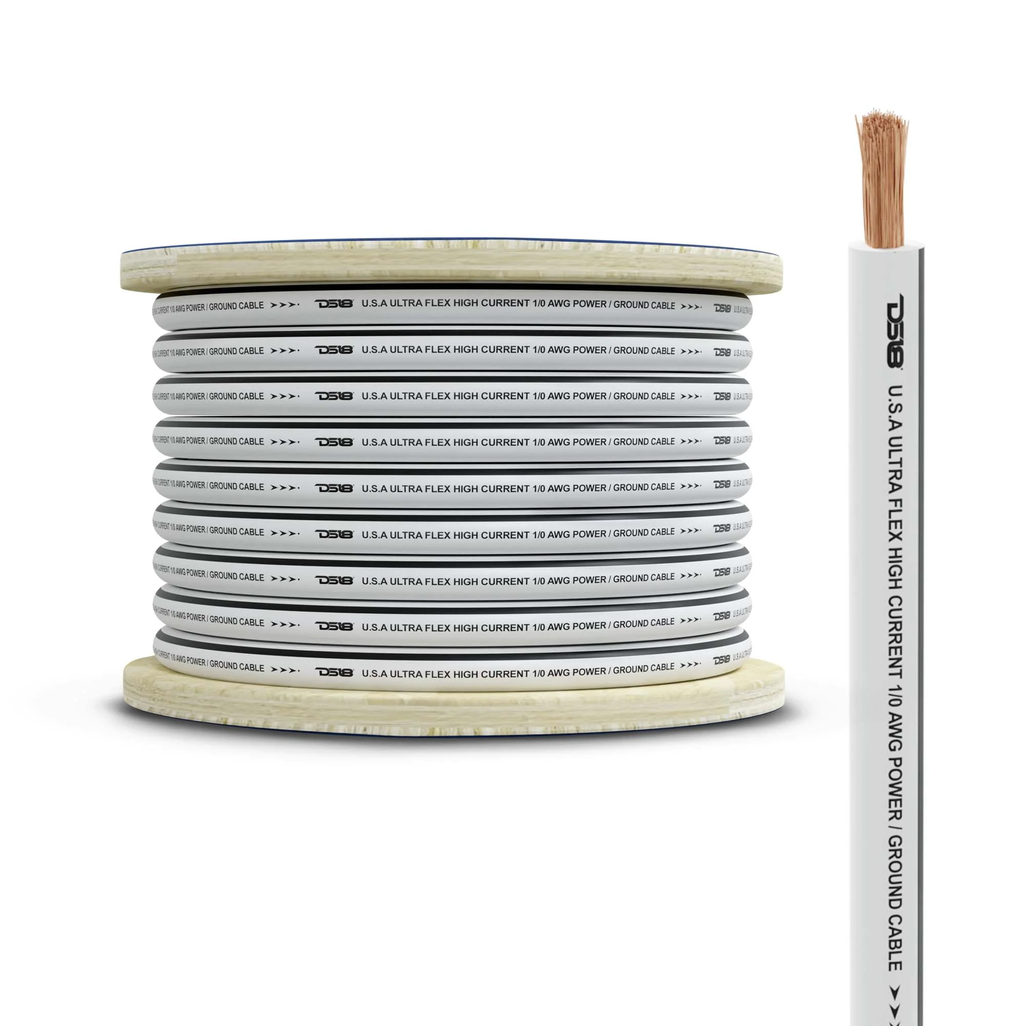 0-GA Marine Grade Tinned 100% Copper OFC Ground Wire -25 Feet