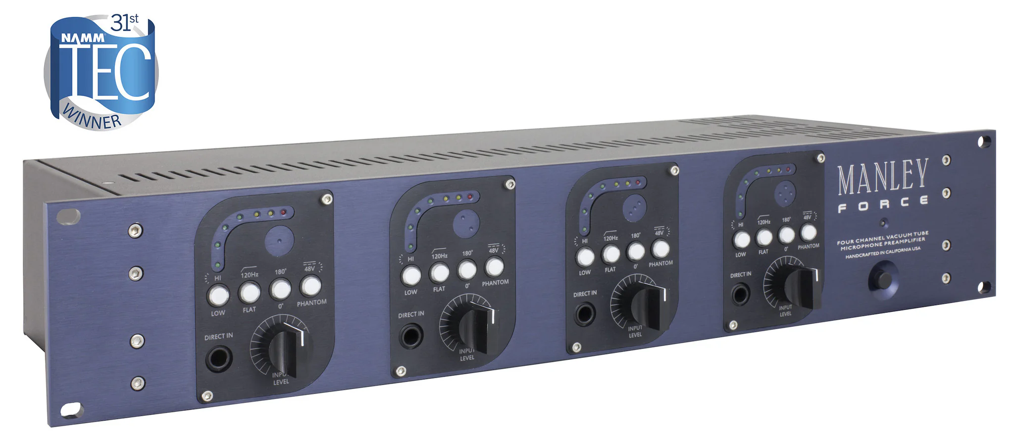 ManleyForce.webp Manley FORCE Four Channel Mic Preamp