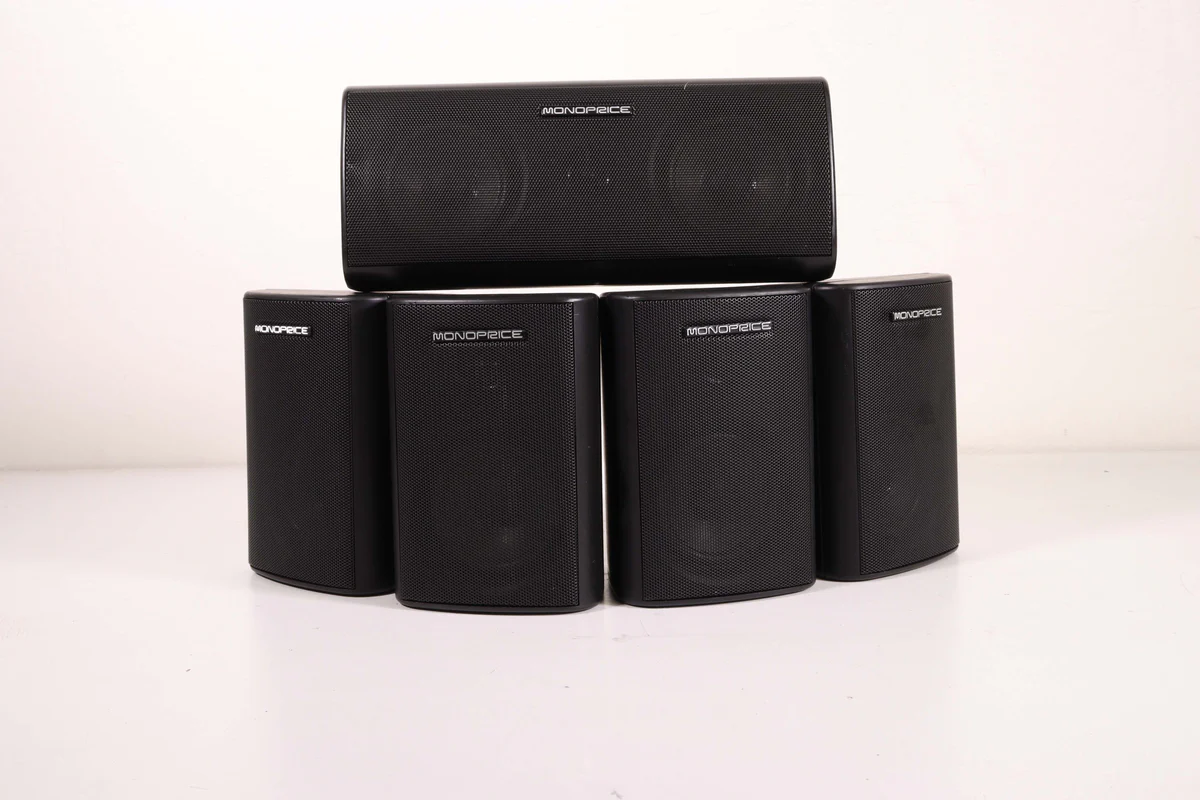 Monoprice MSYS-P5.1 5 Channel Surround Sound Speaker System