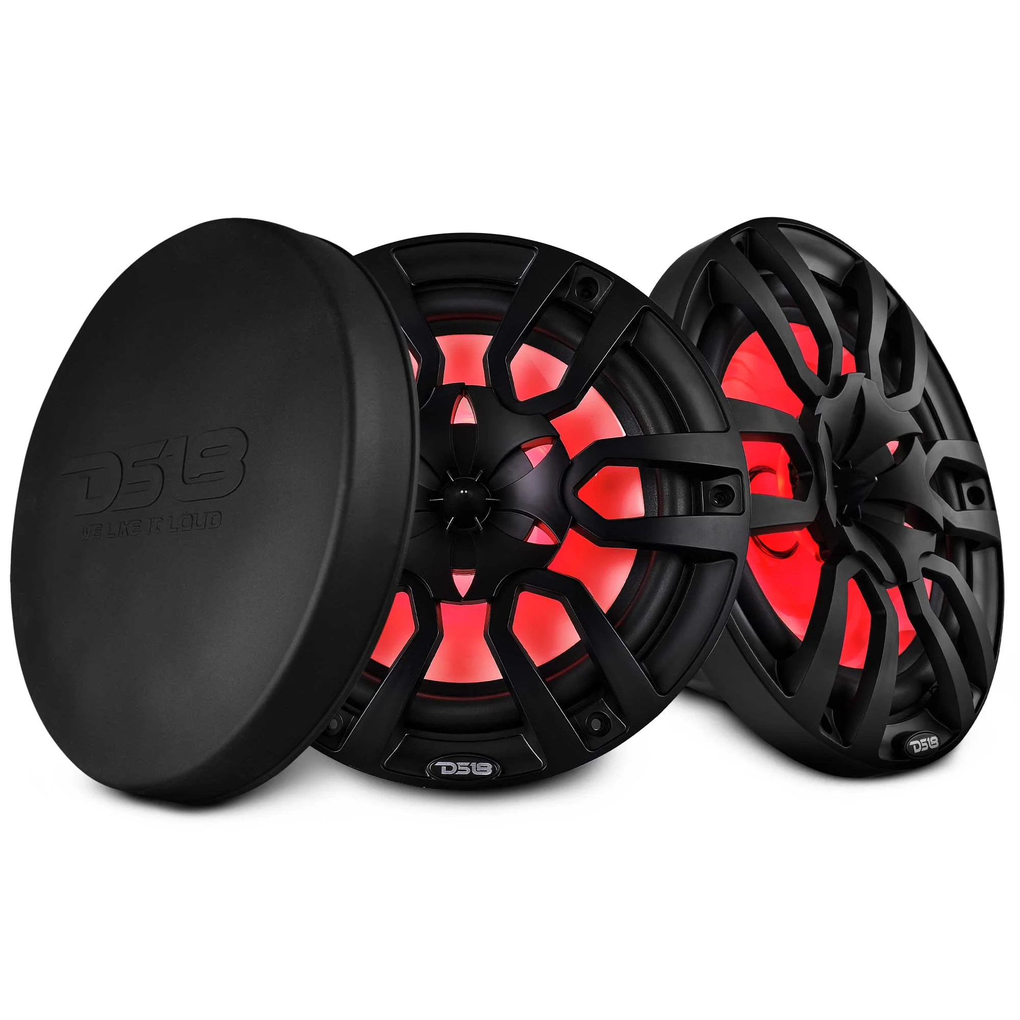 NXL-10-BK-PAIR-2000x2000_1.webp NXL 10" 2-Way Coaxial Marine Speaker With LED RGB Lights 200 Watts Rms 4-Ohm - Black