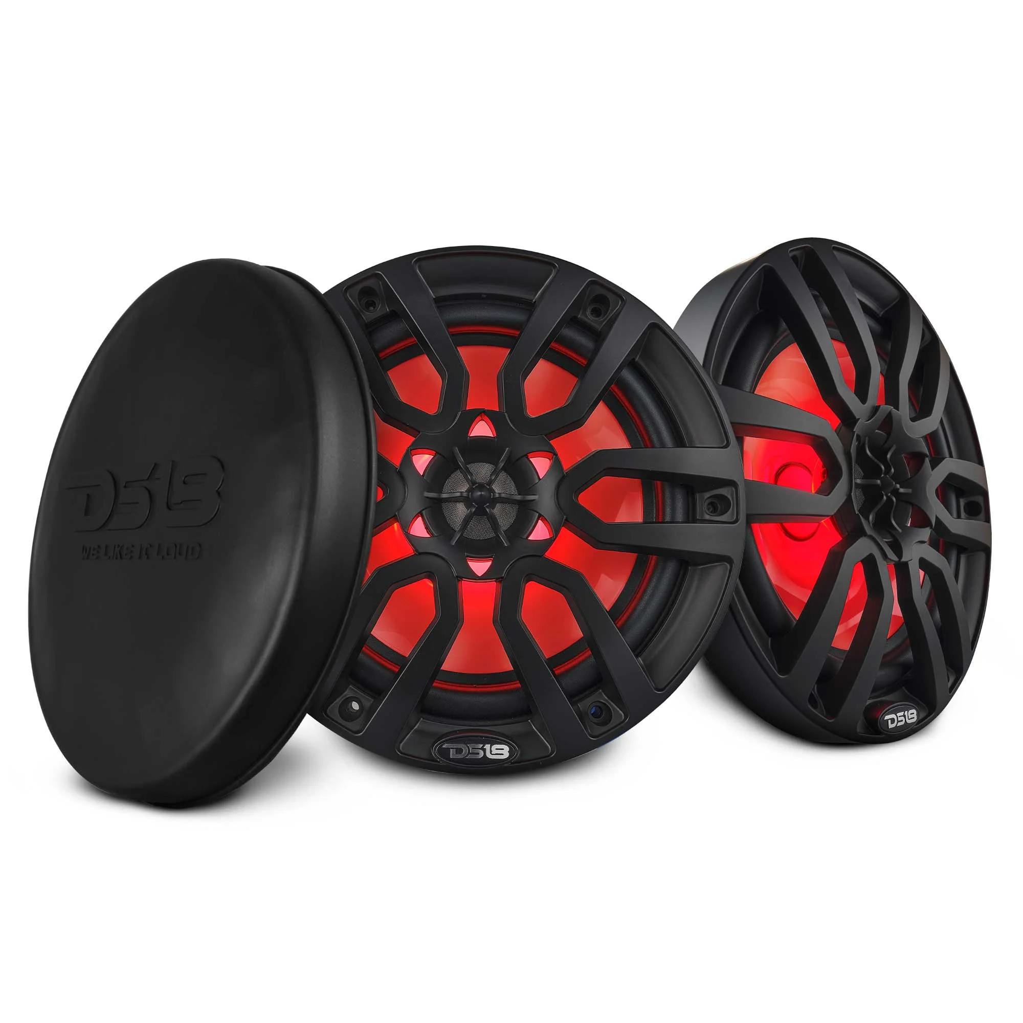 NXL-8-BK-PAIR-2000x2000-1.webp NXL 8" 2-Way Coaxial Marine Speaker With LED RGB Lights 125 Watts Rms 4-Ohm - Black