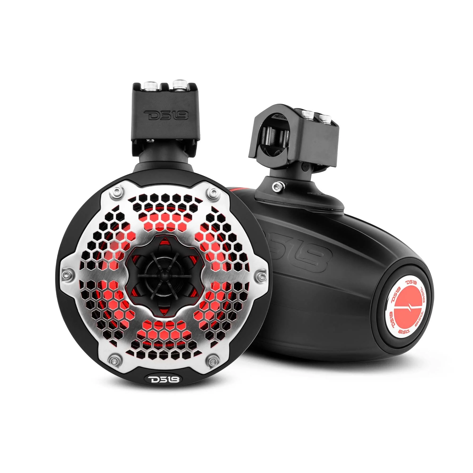 NXL-X6TPNEO-BKPROFILE2000x2000_017cf651-6af6-46f8-8f10-1f7988531864.webp NXL 6.5" Neodymium Marine and Powersports Towers with Built-in Passive Radiator, 1" Driver and LED RGB Lights 150 Watts Rms