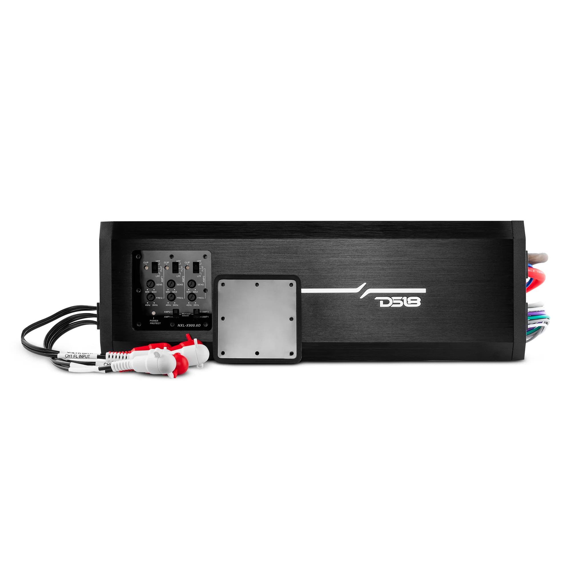 NXL-X900.6D-2000x2000-1.webp NXL 6-Channel Full-Range Class D IP67 Marine and Powersports Amplifier 6 x 150 Watts Rms @ 4-Ohm