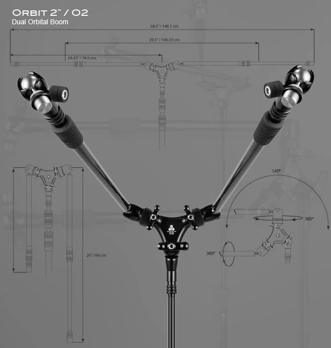 Triad-Orbit O2-Orbit 2 dual Boom Arm
