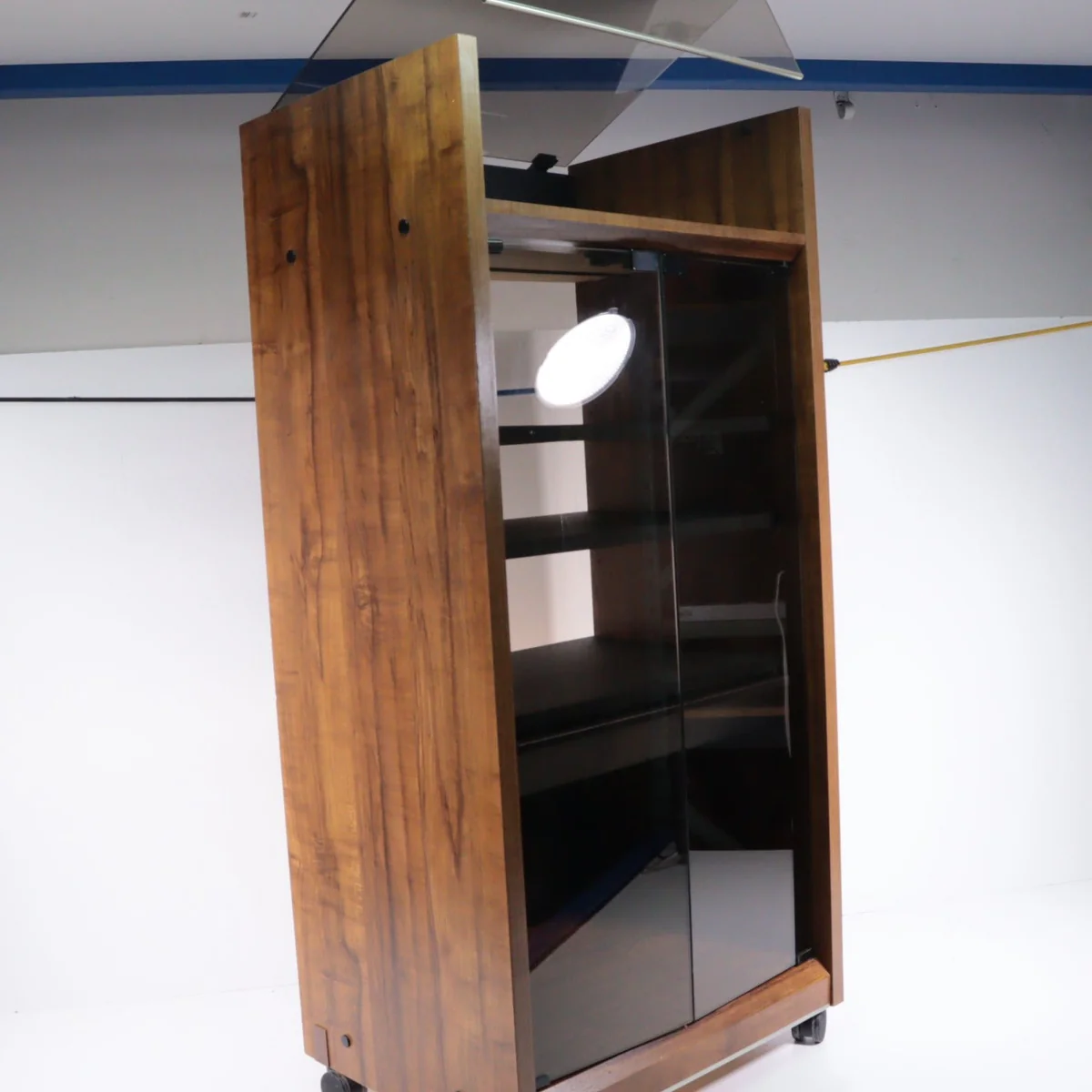 O'Sullivan Electronics Multimedia Storage Entertainment Center with Glass Doors