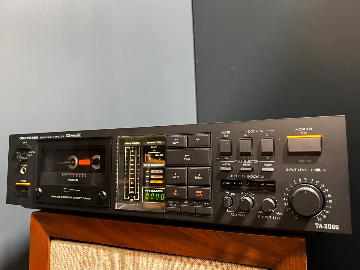Onkyo Integra TA-2066 Cassette Deck, 3-head, 3-motor, Dolby, loaded! - SOLD