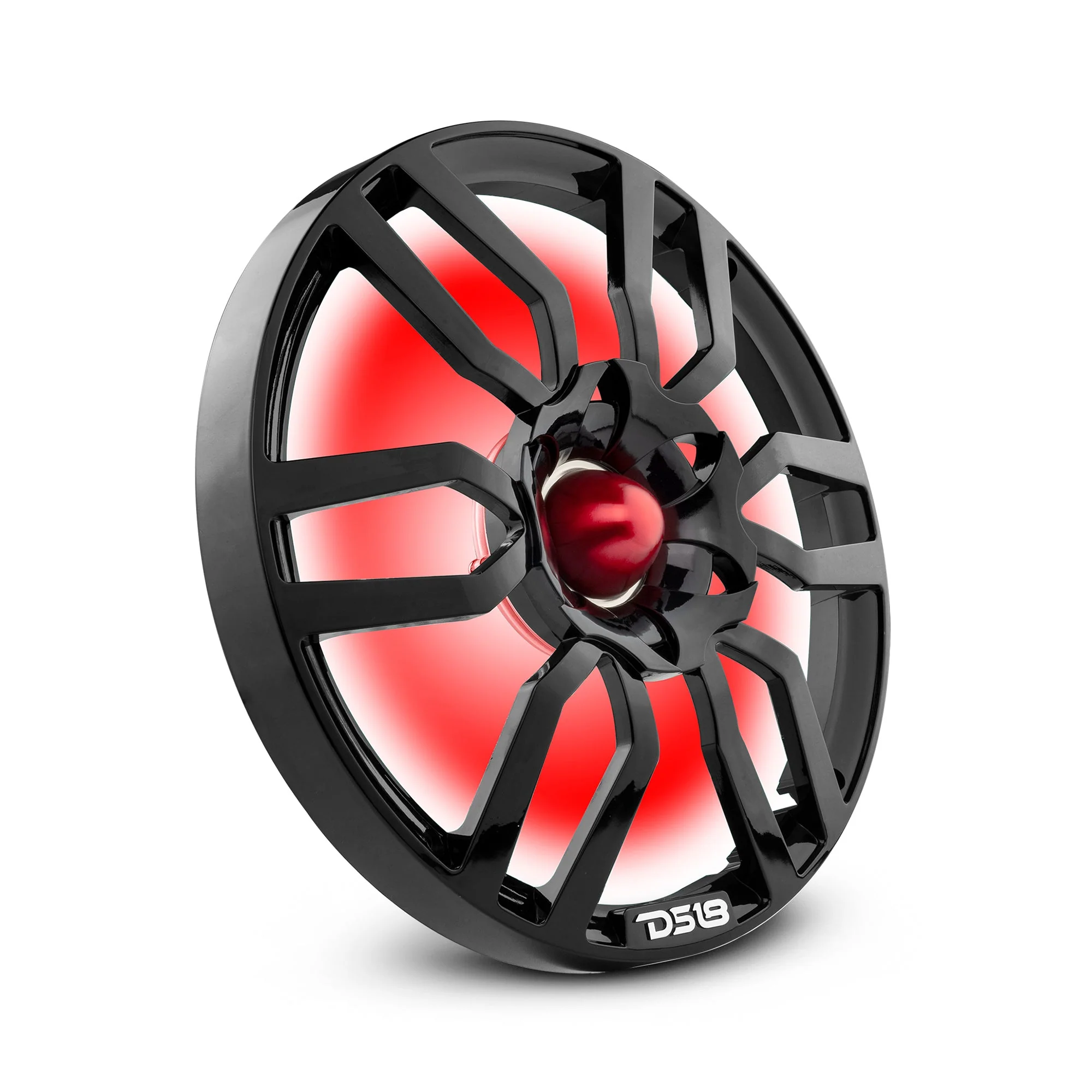 DS18 PRO-GTW10BK 10" Grill with Built-in 1.75" VCNeodymium Bullet Tweeter and RGB Lights 500 Watts Black
